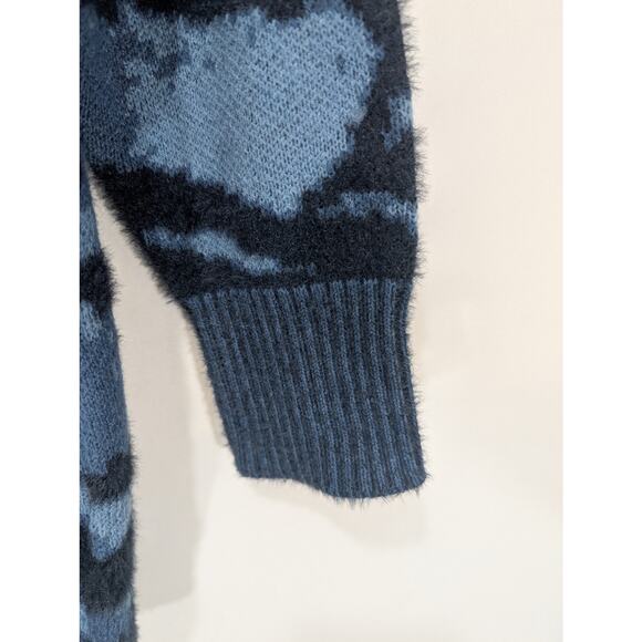 DG2 by Diane Gilman Blue Animal Print Sweater Size M NWT - Picture 5 of 7